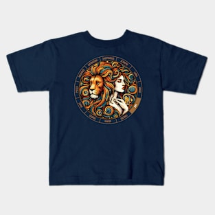 ZODIAC Leo - Astrological LEO - LEO - ZODIAC sign - Van Gogh style - 16 Kids T-Shirt